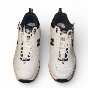 NEW BALANCE Mens Sneakers Walking Shoes Cross Trainer White Navy Lace Up 12 Wide